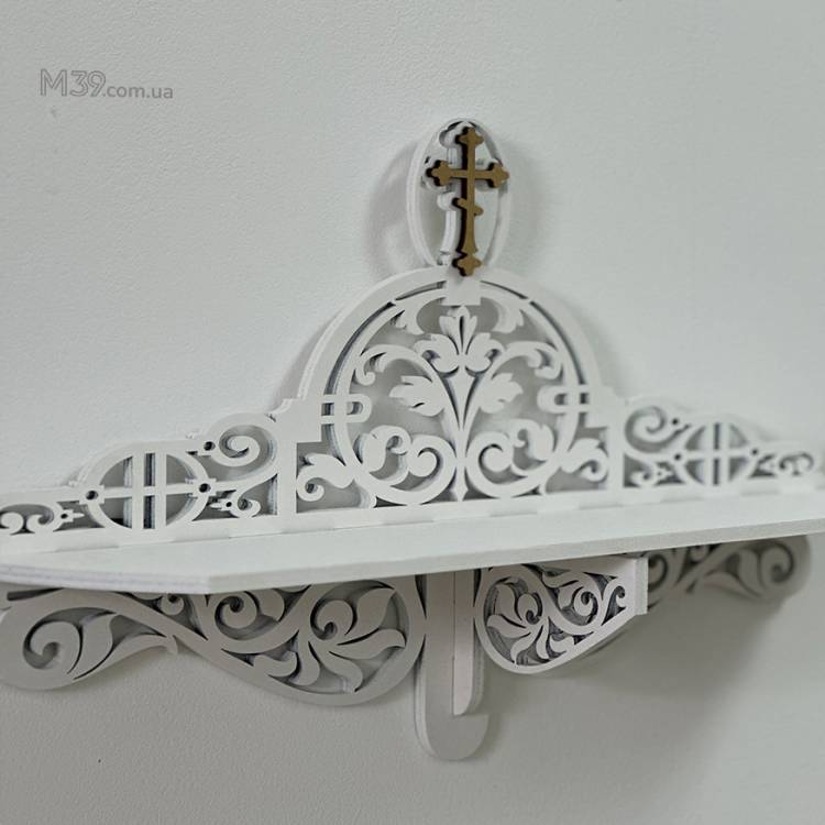 Иконостас домашний маленький, Полка для икон настенная