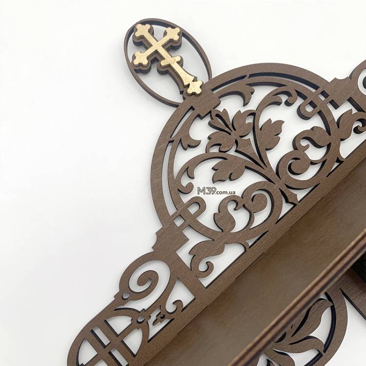 Иконостас домашний маленький, Полка для икон настенная