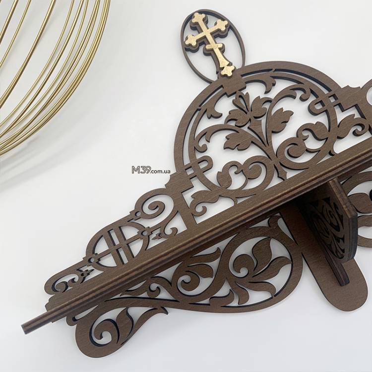 Иконостас домашний маленький, Полка для икон настенная