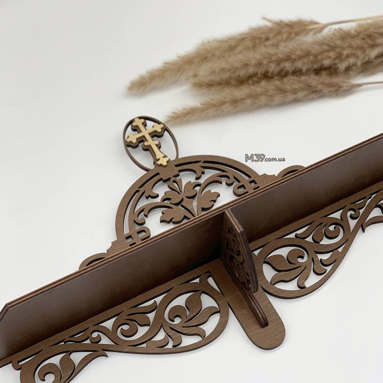 Иконостас домашний маленький, Полка для икон настенная