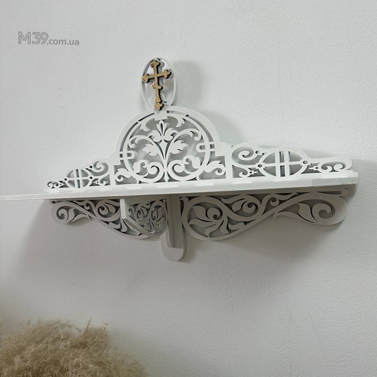 Иконостас домашний маленький, Полка для икон настенная