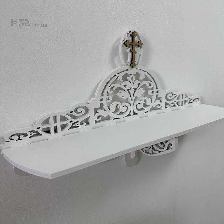 Иконостас домашний маленький, Полка для икон настенная