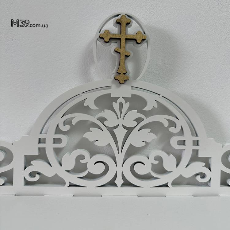 Иконостас домашний маленький, Полка для икон настенная