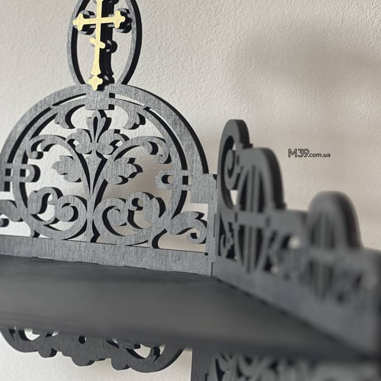 Полочка для икон угловая. Иконостас домашний настенный угловой m39.com.ua Полочка для икон угловая. Иконостас домашний настенный угловой