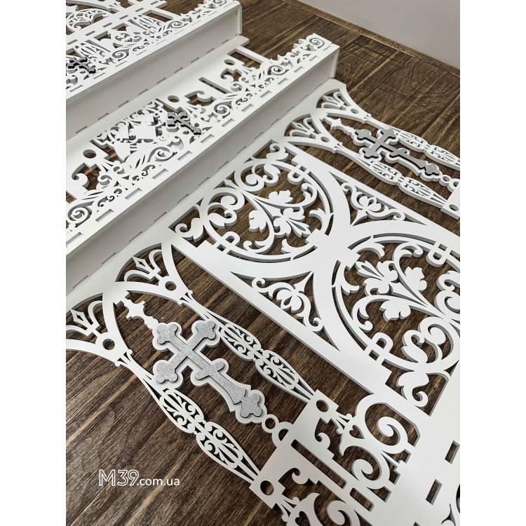 Іконостас Великий Настінний з Дерева на 5 Поличок