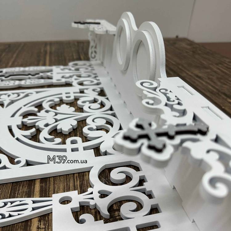 Іконостас Великий Настінний з Дерева на 5 Поличок