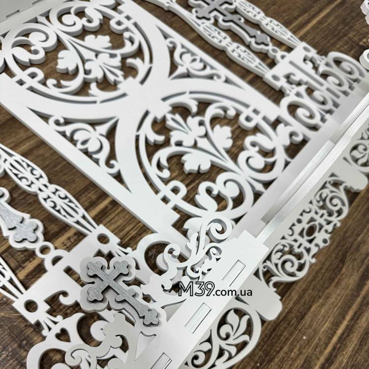 Іконостас Великий Настінний з Дерева на 5 Поличок