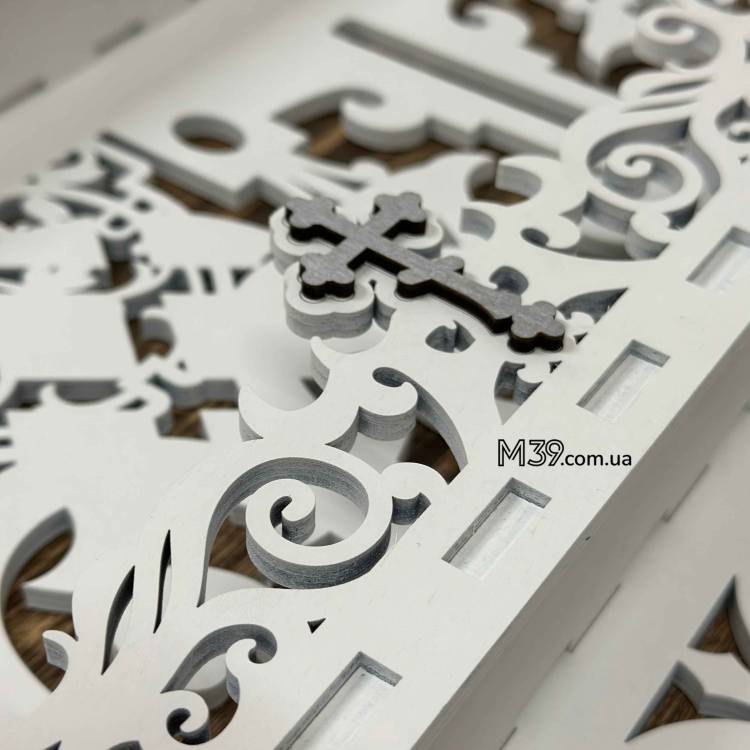 Іконостас Великий Настінний з Дерева на 5 Поличок