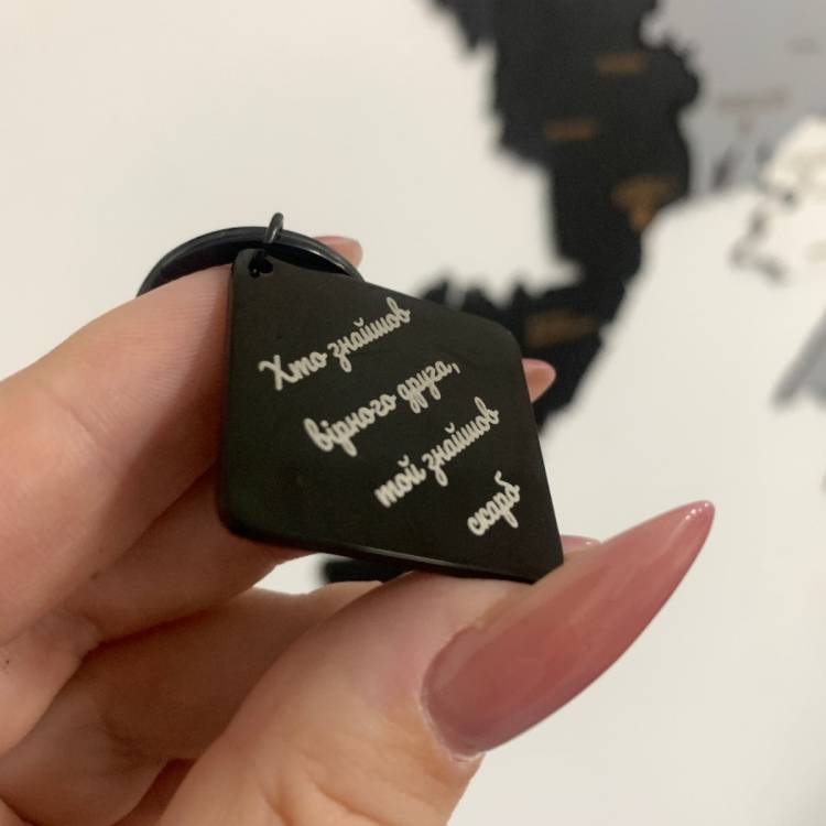 Подарок Другу - Брелок с Персонализированной Гравировкой