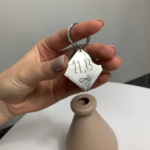 Брелок з індивідуальним підписом від руки - Подарунок рідним на Миколая m39.com.ua Брелок з індивідуальним підписом від руки - Подарунок рідним на Миколая