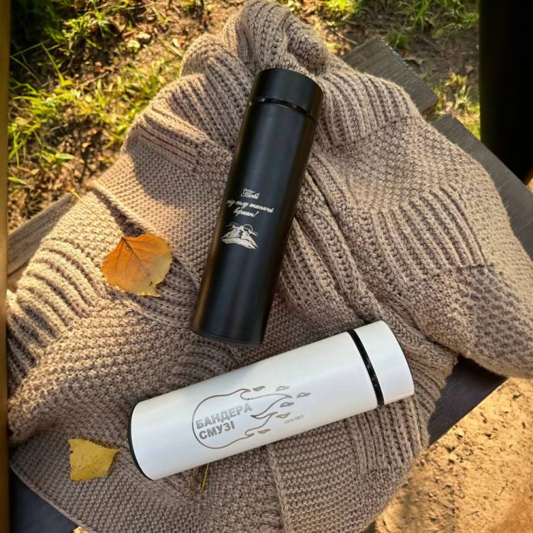 Термос для Чаю з Гравіюванням 400 мл m39.com.ua Термос для Чаю з Гравіюванням 400 мл