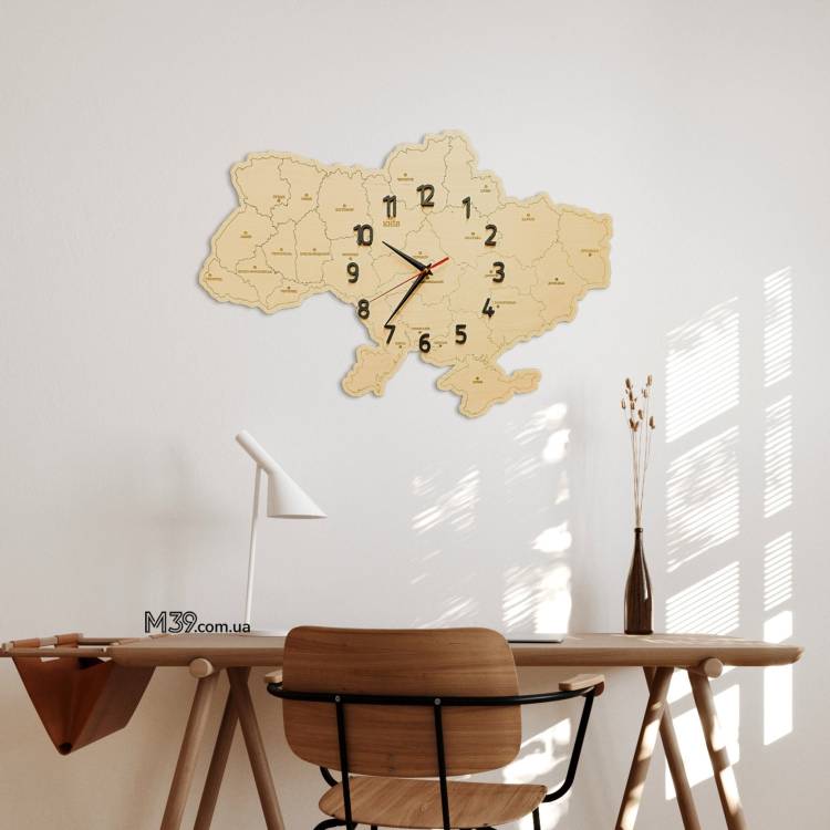 Годинник-декор “Україна” — стильний подарунок військовому артилеристу