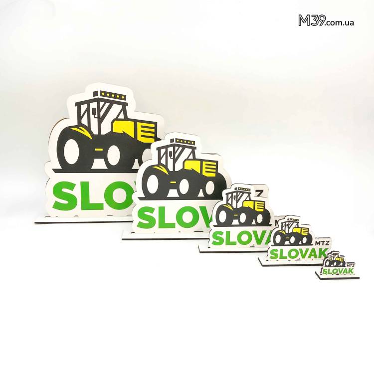 Логотип Бізнесу на Підставці Настільний з Кольоровим Друком, Декоративна табличка