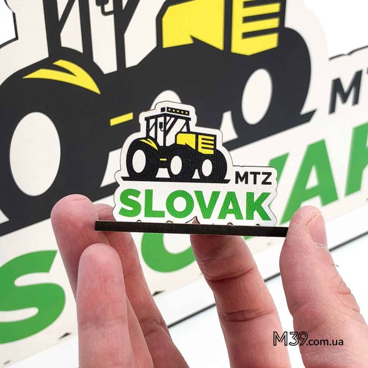 Логотип Бізнесу на Підставці Настільний з Кольоровим Друком, Декоративна табличка