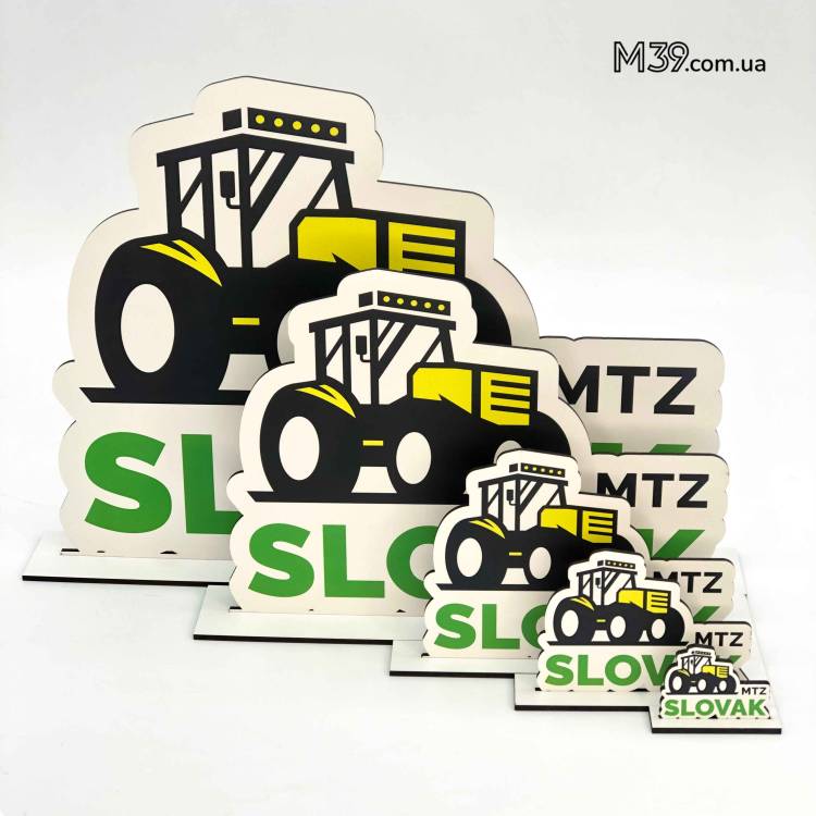 Логотип Бізнесу на Підставці Настільний з Кольоровим Друком, Декоративна табличка