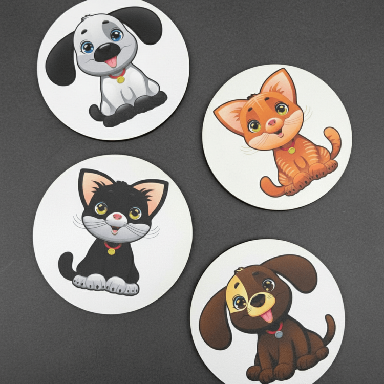 Подарунок Коханій на день Святого Валентина - Набір костерів "Песики і Котики" m39.com.ua Подарунок Коханій на день Святого Валентина - Набір костерів "Песики і Котики"