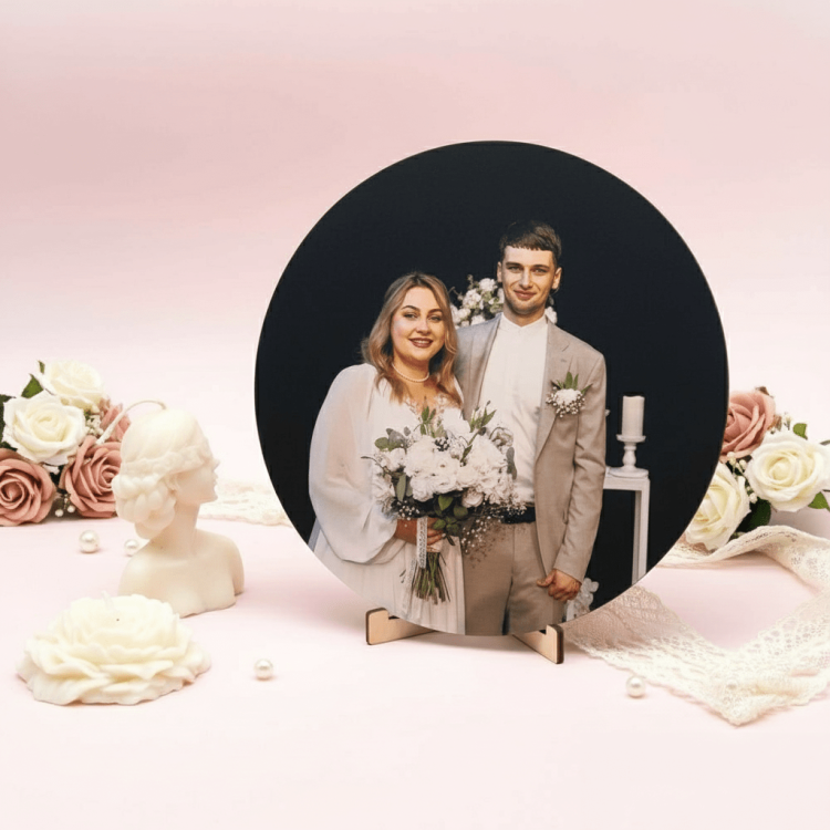 Подарунок на Коханій на Річницю - Фото-Круг Настільний m39.com.ua Подарунок на Коханій на Річницю - Фото-Круг Настільний