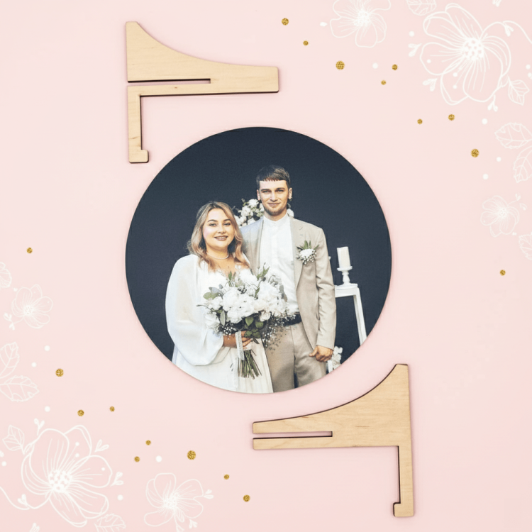 Подарунок на Коханій на Річницю - Фото-Круг Настільний m39.com.ua Подарунок на Коханій на Річницю - Фото-Круг Настільний