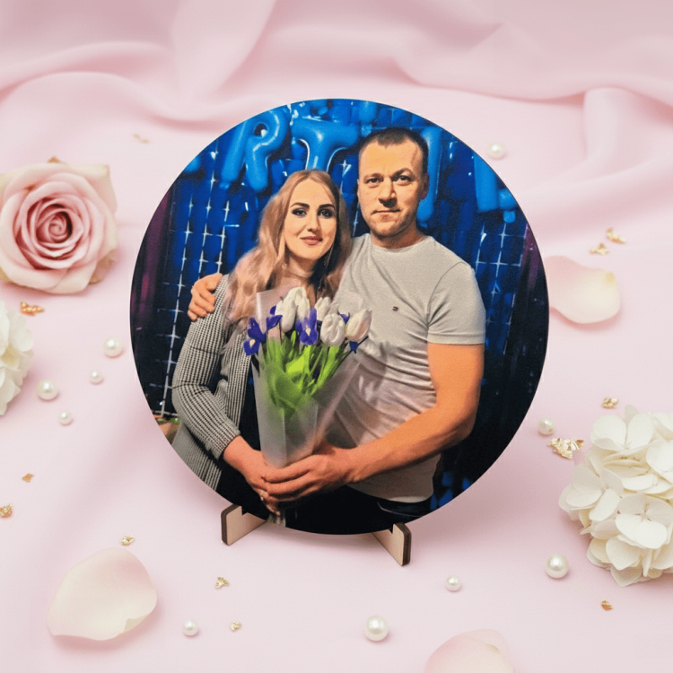 Фоторамка настільна - Круг з Вашим Фото