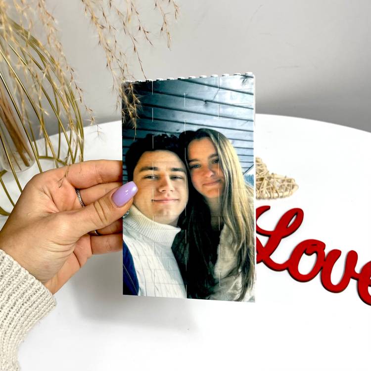 Подарунок коханій/коханому на річницю — Конструктор з Вашим фото