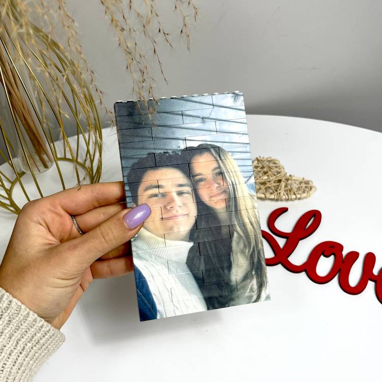 Подарунок коханій/коханому на річницю — Конструктор з Вашим фото