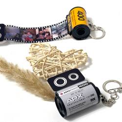 Персоналізований Подарунок Фотоплівка - брелок із вашими фото (6-10 фотографій)