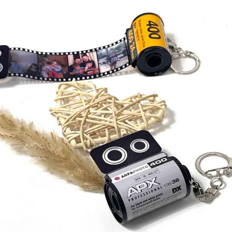 Персоналізований Подарунок Фотоплівка - брелок із вашими фото (6-10 фотографій)