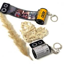 Персоналізований Подарунок Фотоплівка - брелок із вашими фото (6-10 фотографій)