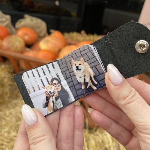 Шкіряний фотобрелок на ключі з вашими фотографіями (10–14 фото) m39.com.ua Шкіряний фотобрелок на ключі з вашими фотографіями (10–14 фото)