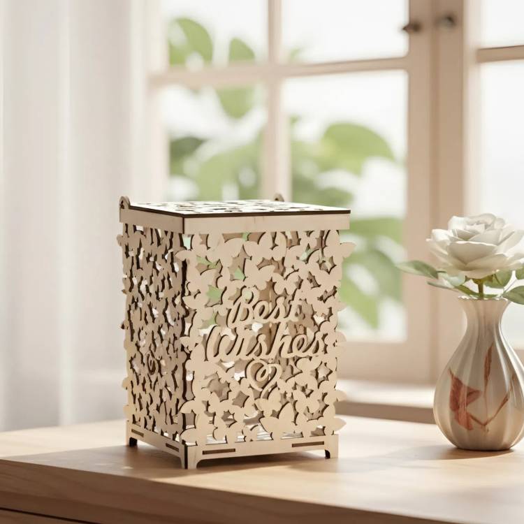 Коробка для грошей з метеликами