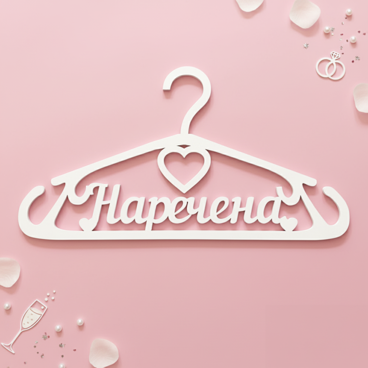 Свадебная вешалка "Невеста" практичная