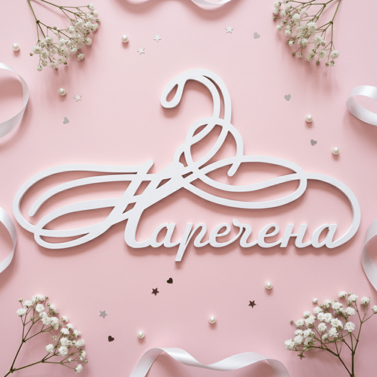 Весільна вішалка "Наречена" модерн