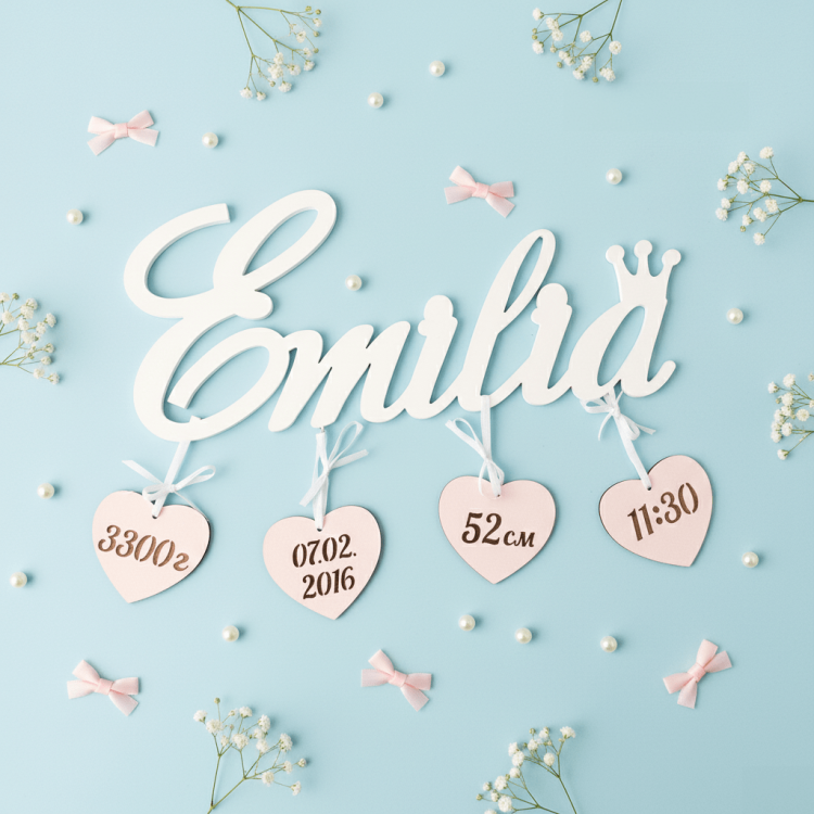 Дитяча Метрика Іменна m39.com.ua Дитяча Метрика Іменна