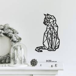 Подарок Любителю Кошек — Панно из Дерева «Кот»