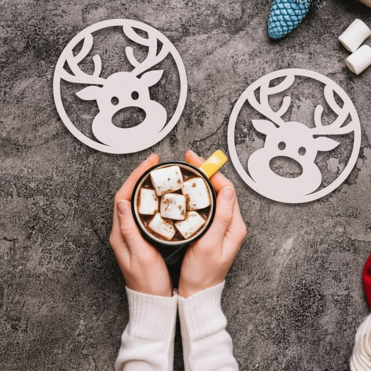 Підставка під гаряче "Олень", костер