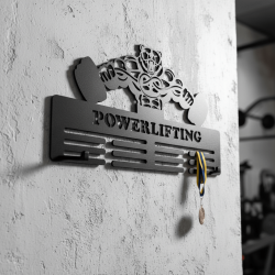 Медальниця з дерева, подарунок паверліфтеру "Powerlifting"