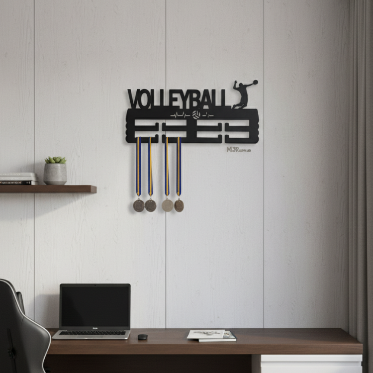 Медальница из дерева волейбол, volleyball m39.com.ua Медальница из дерева волейбол, volleyball