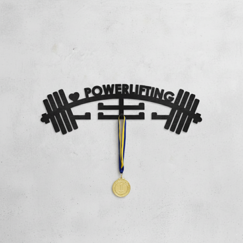 Медальниця з дерева пауерліфтинг,Powerlifting, штанга