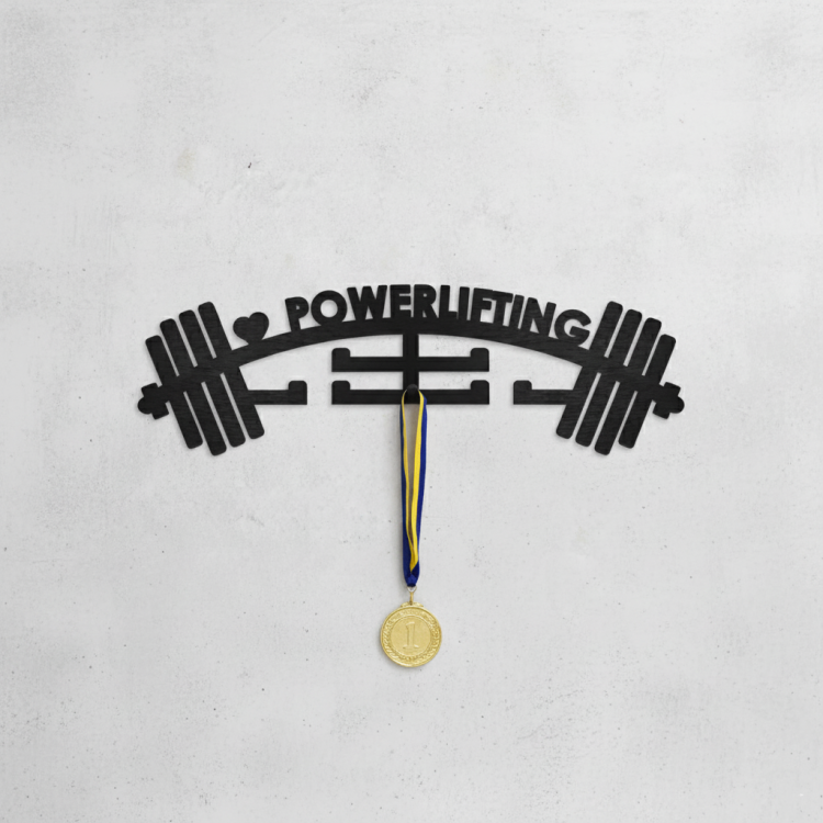 Медальниця з дерева пауерліфтинг,Powerlifting, штанга m39.com.ua Медальниця з дерева пауерліфтинг,Powerlifting, штанга