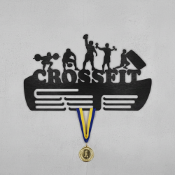 Медальниця з дерева кросфіт, crossfit