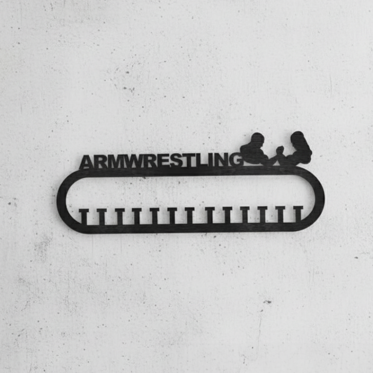 Медальниця з дерева Armwrestling Армреслінг m39.com.ua Медальниця з дерева Armwrestling Армреслінг