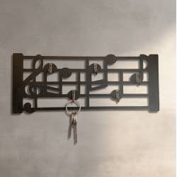 Подарок ко Дню Радио — Настенная Ключница из Деревья «Музыка»