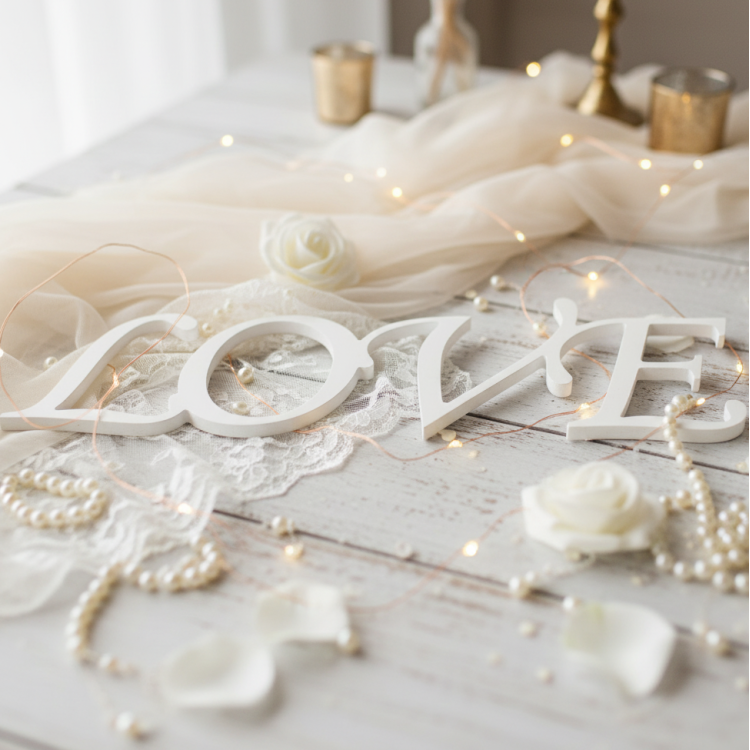 Весільний Напис з Дерева Love