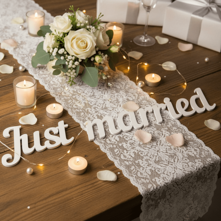 Напис з Дерева для Весільної Фотозони Just Married