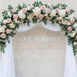 Надпись из дерева на свадьбу Love Forever