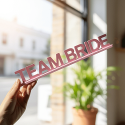 Деревянные таблички для девичника с надписями Team Bride, Girls Only