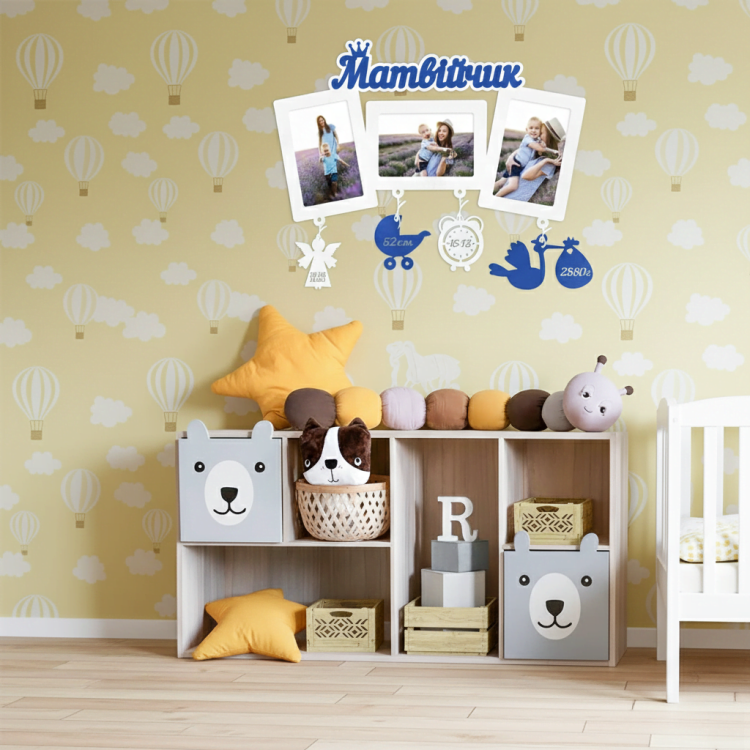 Детская метрика на 3 фото стандартная m39.com.ua Детская метрика на 3 фото стандартная