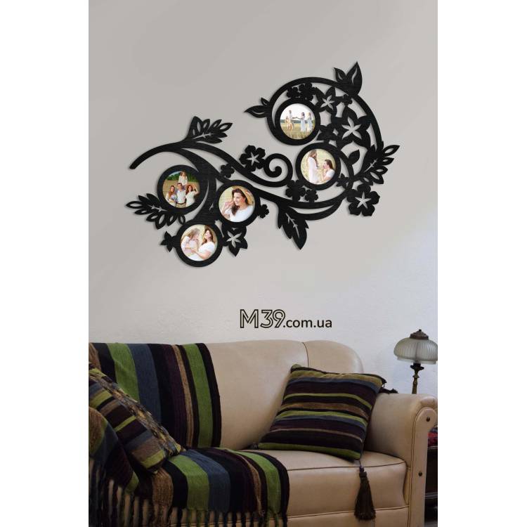 Фоторамка колаж на 5 фото з квітами Весна m39.com.ua Фоторамка колаж на 5 фото з квітами Весна