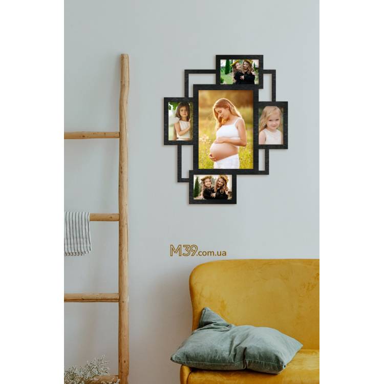 Подарок Родителям - Фоторамка "Минималистичная" на 5 фото m39.com.ua Подарок Родителям - Фоторамка "Минималистичная" на 5 фото