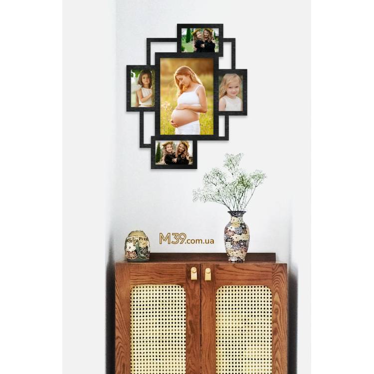 Подарок Родителям - Фоторамка "Минималистичная" на 5 фото m39.com.ua Подарок Родителям - Фоторамка "Минималистичная" на 5 фото